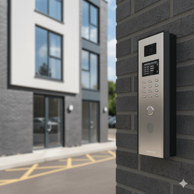 Modern door entry and access control solutions for businesses in Sussex, Surrey, Kent, Hampshire and London